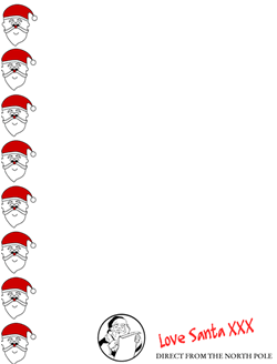 Santa faces style
