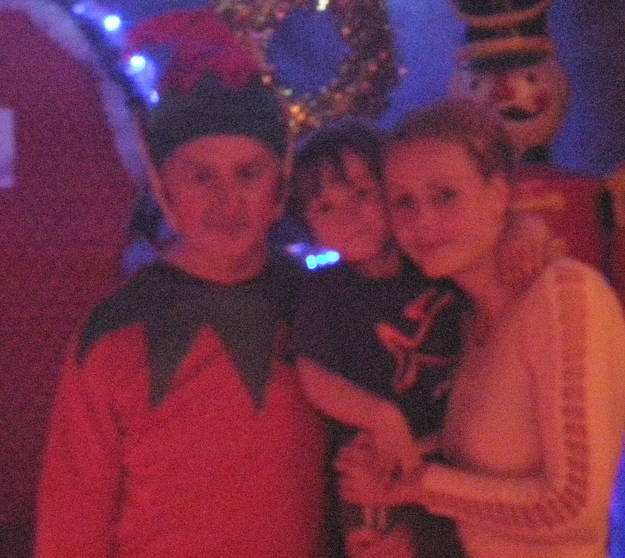 Burwood Christmas elf with children