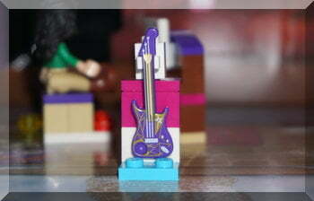 | love santa A purple Lego guitar