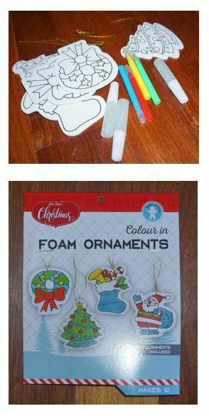 | love santa foam Christmas ornament craft kit