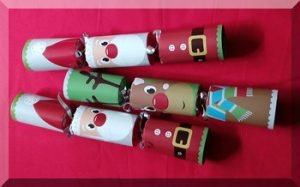 Santa and reindeer decorated bonbons