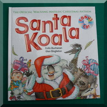 Book cover for "Santa Koala"
