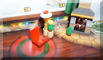 | love santa Lego chair, amp and side table