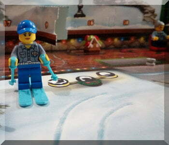 Lego snow skiier