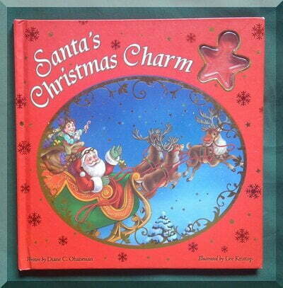A Christmas book review - images of the book "Santa's Christmas Charm"