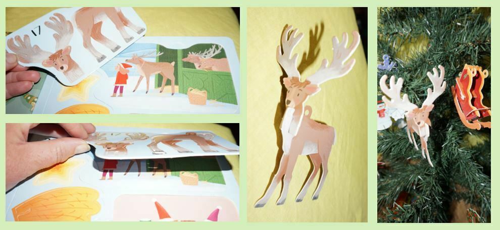 Images of the press out reindeer ornament