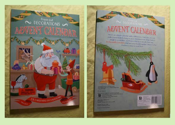 Press out decoration advent calendar covers