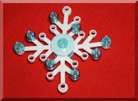 Lego snowflake ornament