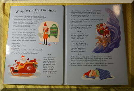 the two story pages of the advent calendar