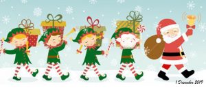 | love santa Letterhead of Snata and elves - with Tinkles face pasted on top!