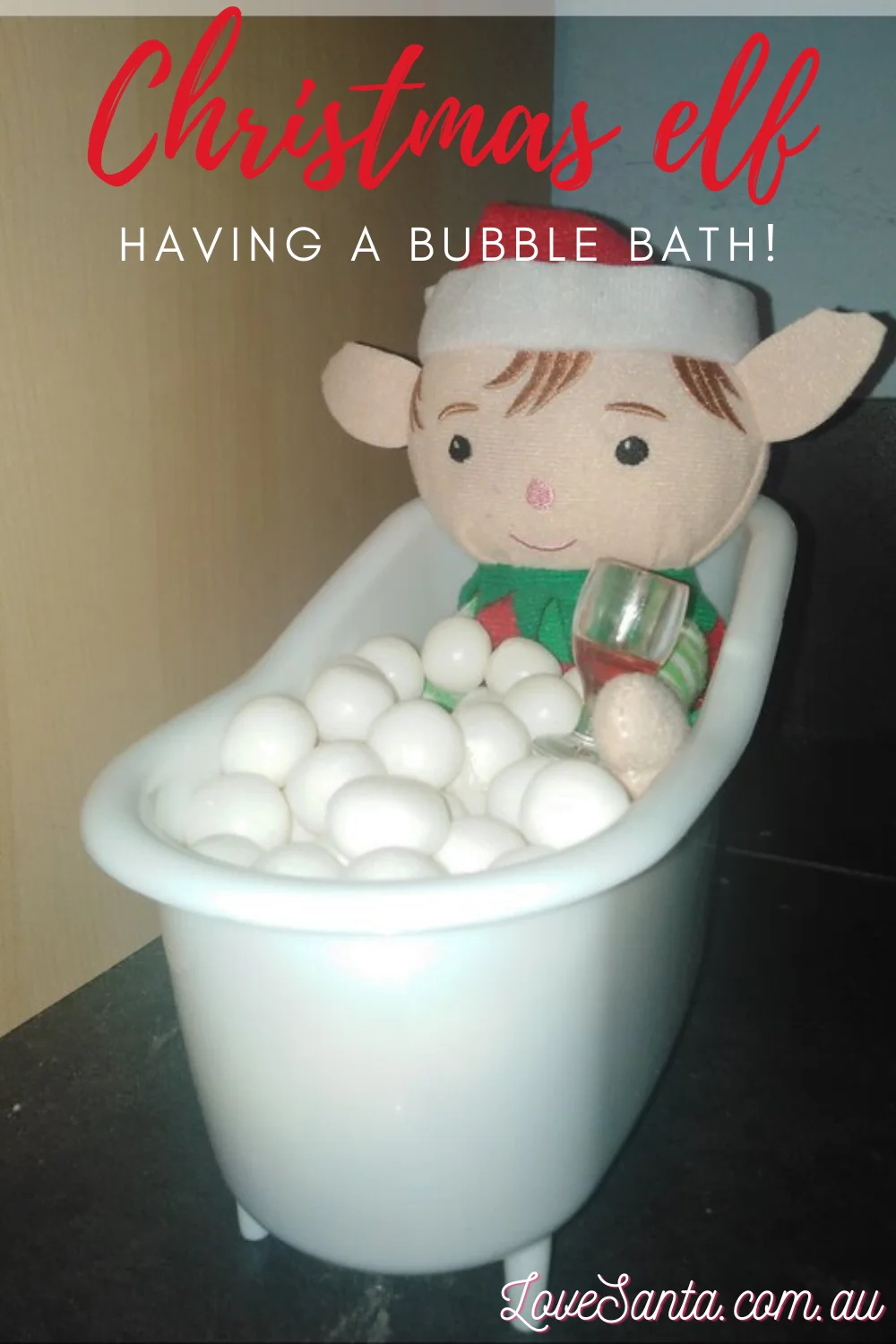 Bath time for elves!