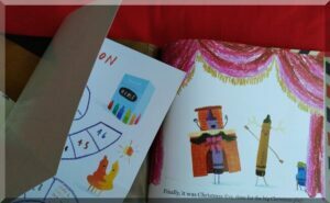 Crayons_christmas_game650 | love santa Game board and pages of The Crayon's Christmas picture book