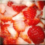 Strawberry condensed milk biscuits