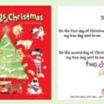 12_dogs_christmas_cloth | love santa images of cloth book called the 12 dogs of Christmas