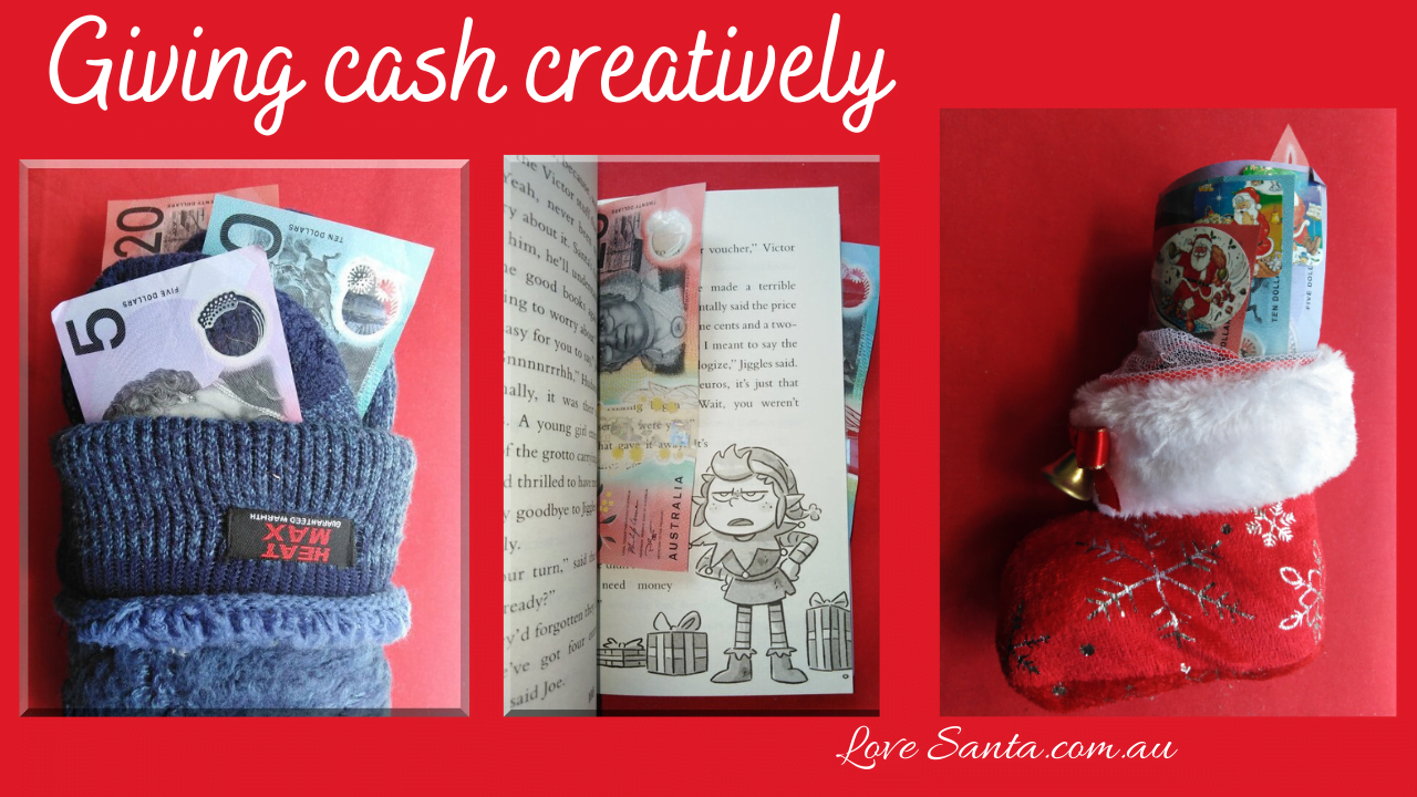 Gifting Money Love Santa