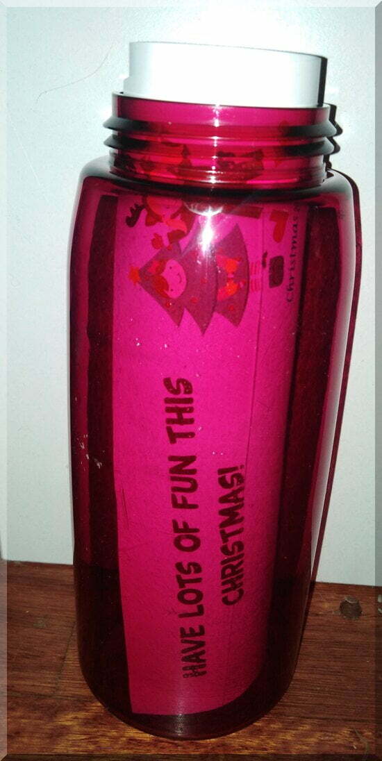 Letter-in-bottle_550 | love santa A Love Santa letter inside a pink drink bottle