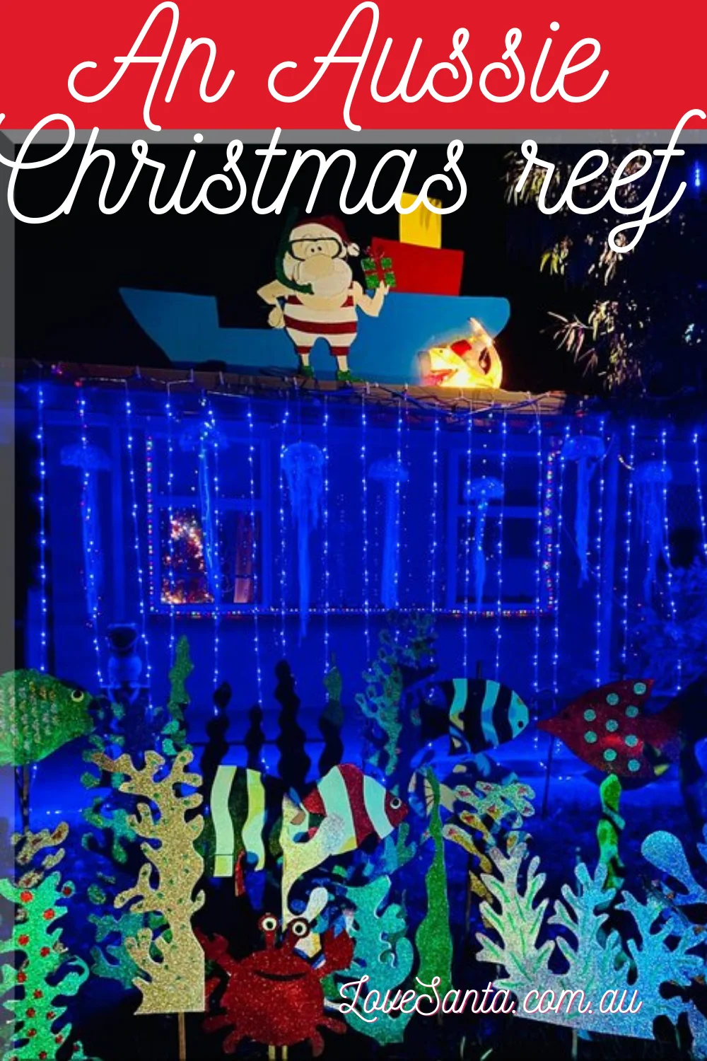 An underwater Aussie Christmas theme