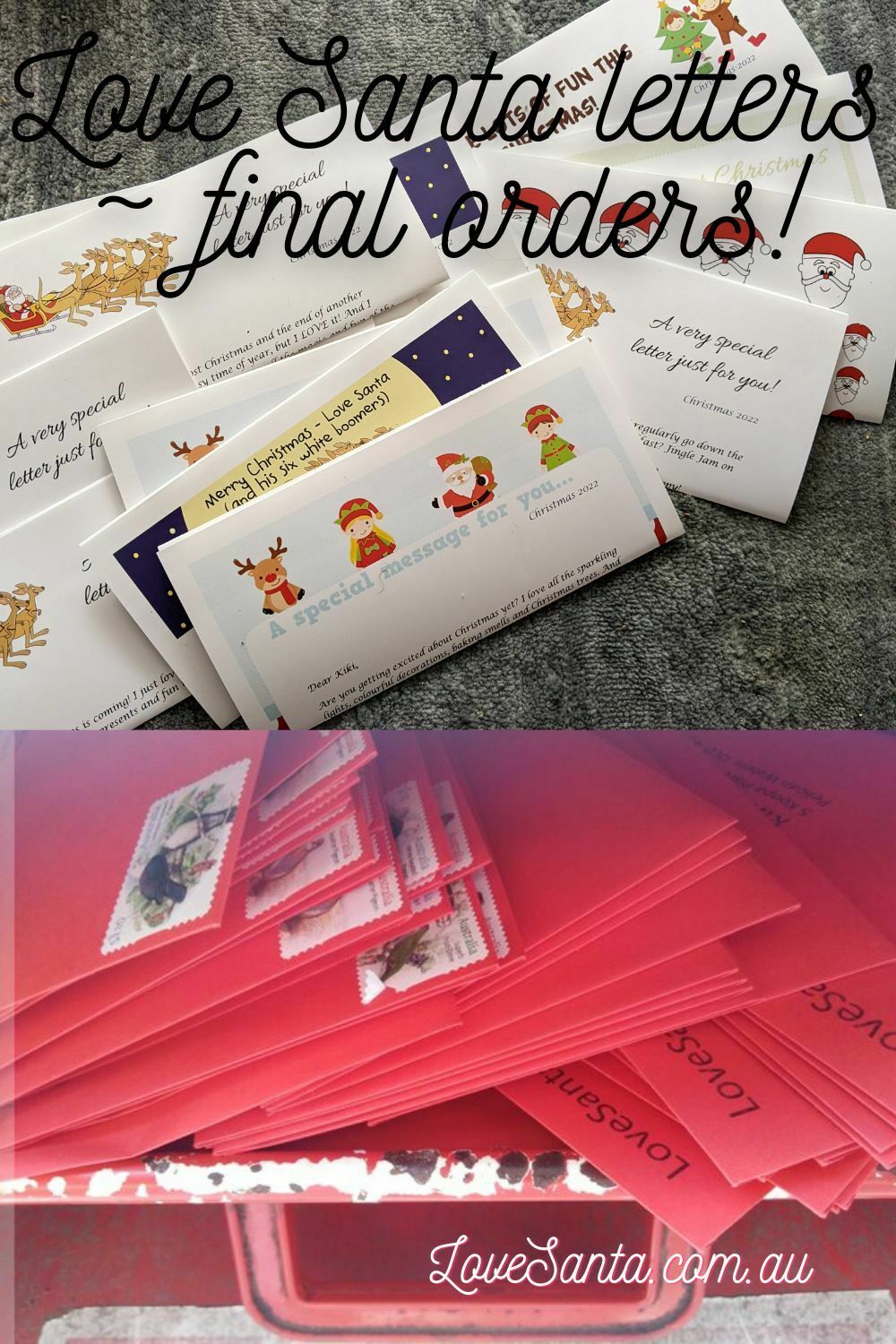 Love Santa letters ~ final orders for 2022