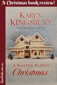 Baxter family christmas-pinterest | love santa An image of a book cover of A Baxter Family Christmas, showing a house covered in snow - labelled as Love Santa Christmas book review