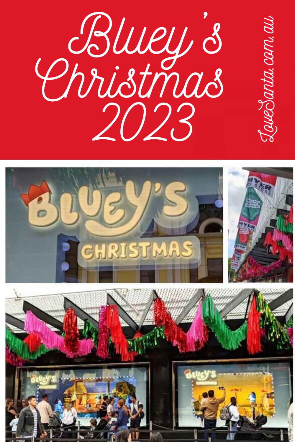 Bluey stars in the 2023 Myer Christmas windows