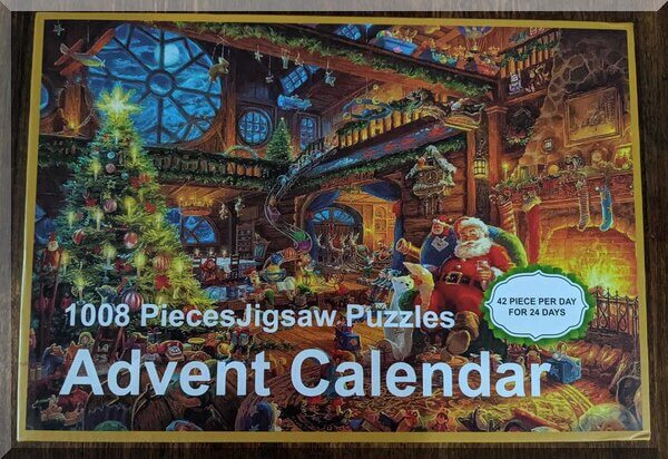 Box of a jigsaw advent calendar - 1008 pieces jigsaw puzzle
